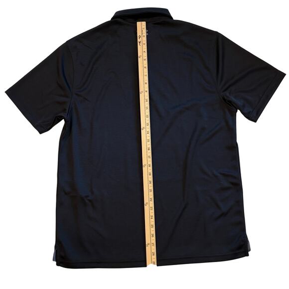 Under Armour Golf Shirt Men Large Black Loose Tech Polo Performance Short Sleeve - Picture 9 of 10